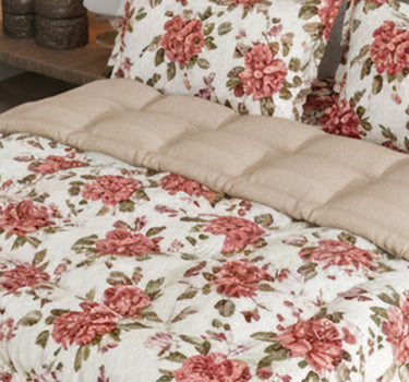 LABHAM - Daylight AC Comforter Bedding Set with Double bedsheet and 2 Pillow Covers - Queen Size (Persian Plum)