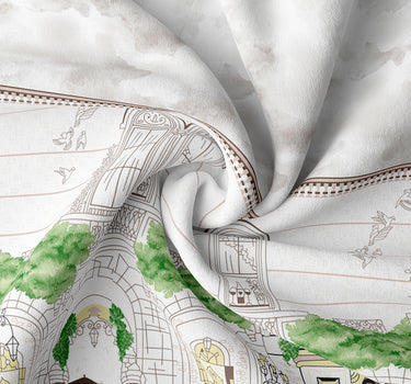 LABHAM Rangriti 180TC 4Pc King Size Bedding Set - 100% Mercerized Cotton, Super Soft with All Season Comfort (Paris Mocha)