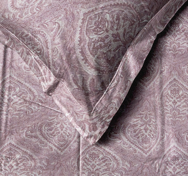 LABHAM Everyday 180TC 4Pc King Size Bedding Set - 100% Cotton, Super Soft with All Season Comfort (Paisley Motifs - Pink)