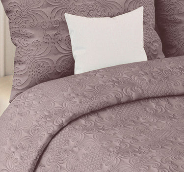 Sensation Quilted Bedcover cum AC comforter Set with 2 Pillow Covers.(Mocha)