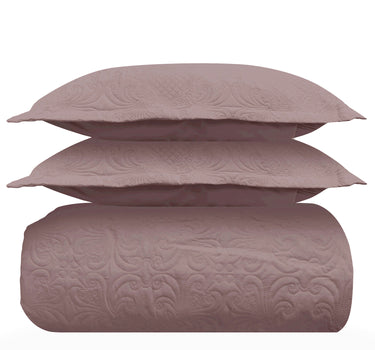 Sensation Quilted Bedcover cum AC comforter Set with 2 Pillow Covers.(Mocha)