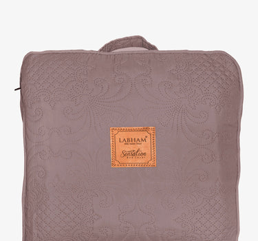 Sensation Quilted Bedcover cum AC comforter Set with 2 Pillow Covers.(Mocha)