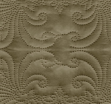 Sensation Quilted Bedcover cum AC comforter Set with 2 Pillow Covers.(Mocha)