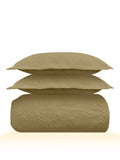 Sensation - Quilted King Bedcover Set with 2 Pillow Covers(Khakhi) thumbnail 6