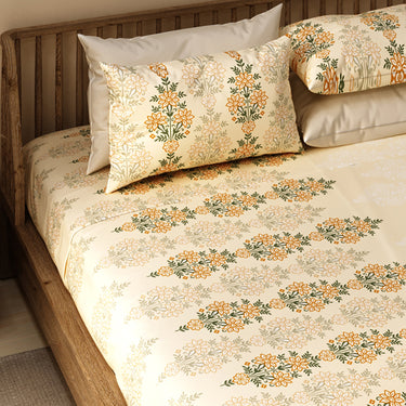 Celebrating India - 200TC Pure Cotton King Size Bedsheet (ETH10)