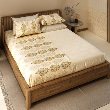 Celebrating India - 200TC Pure Cotton King Size Bedsheet (ETH10)