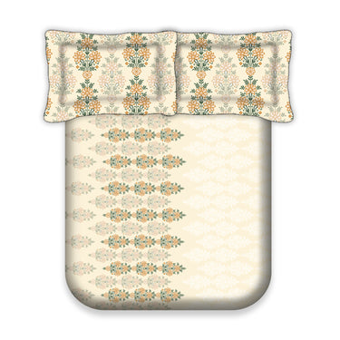 Celebrating India - 200TC Pure Cotton King Size Bedsheet (ETH10)