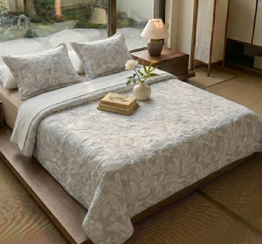 Egyptian Cotton King Bedcover With 2 Pillow Covers And Multipurpose Bag