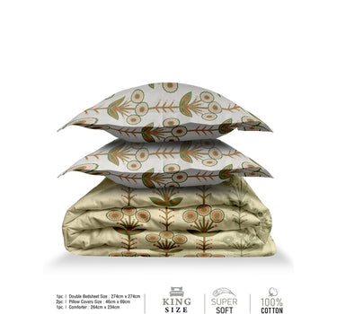 RANGRITI  4pc King Bedding Set With Comforter