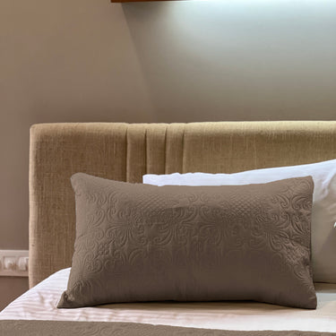 Sensation Quilted Bedcover cum AC comforter Set with 2 Pillow Covers.(Mocha)