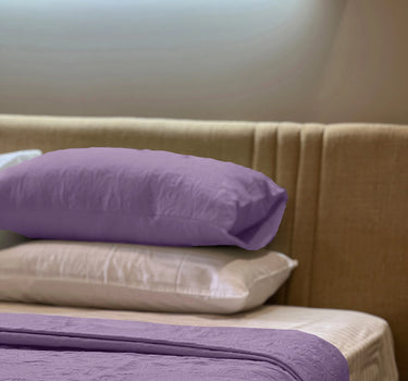 Sensation Quilted Bedcover cum AC comforter Set with 2 Pillow Covers.(Plum)