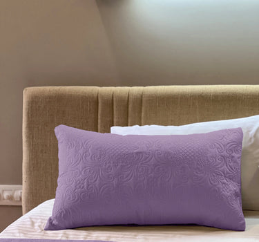 Sensation Quilted Bedcover cum AC comforter Set with 2 Pillow Covers.(Plum)