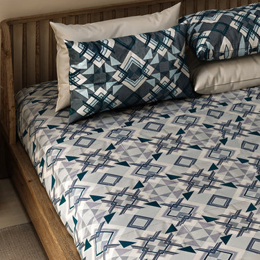 Celebrating India - 200TC Pure Cotton King Size Bedsheet (ETH13)