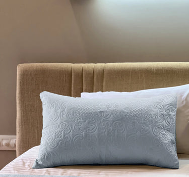 Sensation Quilted Bedcover cum AC comforter Set with 2 Pillow Covers.(Pearl Grey)