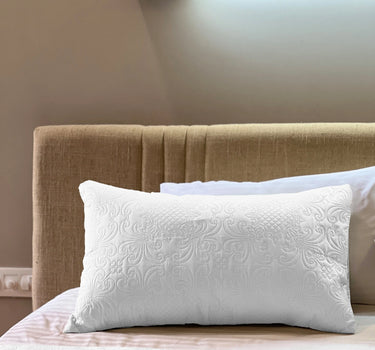 Sensation Quilted Bedcover cum AC comforter Set with 2 Pillow Covers.(White)