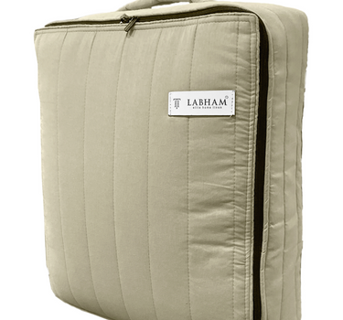 Heather Quilted Cotton Linen Bedcover cum AC Comforter Set with 2 Pillow Covers, King Size (Cream)