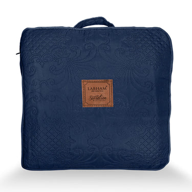 Sensation Quilted Bedcover cum AC comforter Set with 2 Pillow Covers.(Navy)