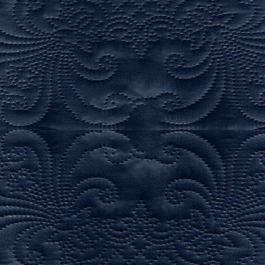 Sensation Quilted Bedcover cum AC comforter Set with 2 Pillow Covers.(Navy)