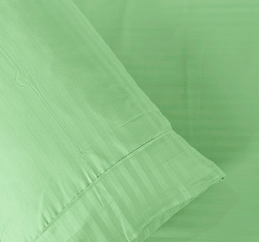 Simple Living - 210TC Satin Stripe Bedsheet Set(Pistachio)