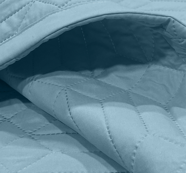 LABHAM® Azure King Size Bedcover Set - 300GSM Quilted, (90"x108") Super Soft, Durable, Easy Care, Bedspread with 2 Pillow Covers & Storage Bag (Sky)