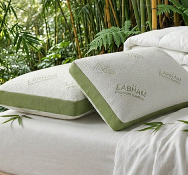 Memory Foam Bamboo Pillow for Comfort Neck, Head and Shoulder