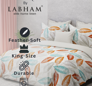 Feather Weave King Bedsheet Set – Super Soft, 140 GSM