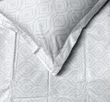 Kadambari 300TC Percale Cotton 7Pc Luxury Bedding Set
