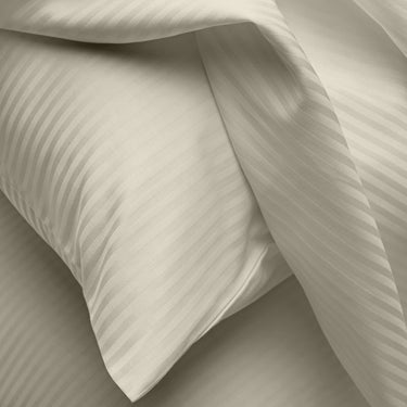 Simple Living - 210TC Satin Stripe Bedsheet Set(Cream)