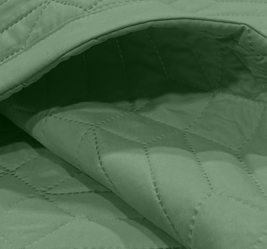 LABHAM® Azure King Size Bedcover Set - 300GSM Quilted, (90"x108") Super Soft, Durable, Easy Care, Bedspread with 2 Pillow Covers & Storage Bag (Sage)