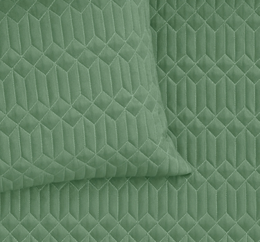 LABHAM® Azure King Size Bedcover Set - 300GSM Quilted, (90"x108") Super Soft, Durable, Easy Care, Bedspread with 2 Pillow Covers & Storage Bag (Sage)