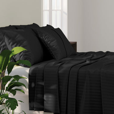 Simple Living - 210TC Satin Stripe Bedsheet Set