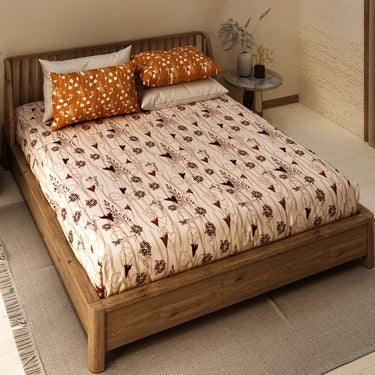Celebrating India - 200TC Pure Cotton King Size Bedsheet (ETH02)