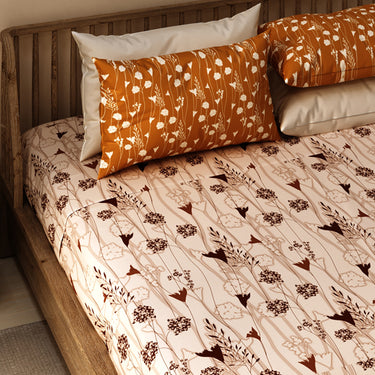 Celebrating India - 200TC Pure Cotton King Size Bedsheet (ETH02)
