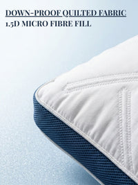 Nordic Pillow – Down-Proof Hypoallergenic Pillow with 1.5D Microfibre Fill | 46x71cm — view 2