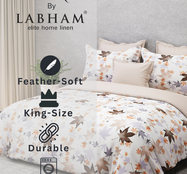 Feather Weave King Bedsheet Set – Super Soft, 140 GSM