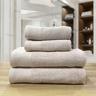 Celebration - 4Pc Pure Cotton Bath Towel Set (Beige)