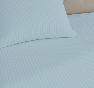 Heather Quilted Cotton Linen Bedcover cum AC Comforter Set with 2 Pillow Covers, King Size (Slate Blue)