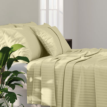 Simple Living - 210TC Satin Stripe Bedsheet Set