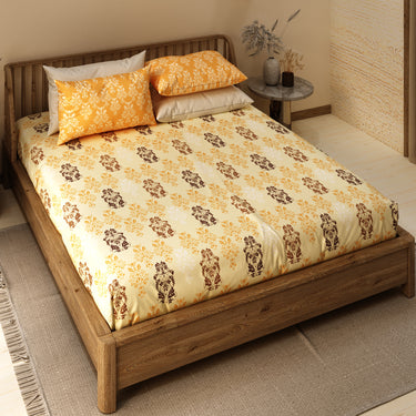 Celebrating India - 200TC Pure Cotton King Size Bedsheet (ETH03)