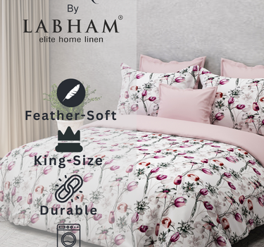 Feather Weave King Bedsheet Set – Super Soft, 140 GSM