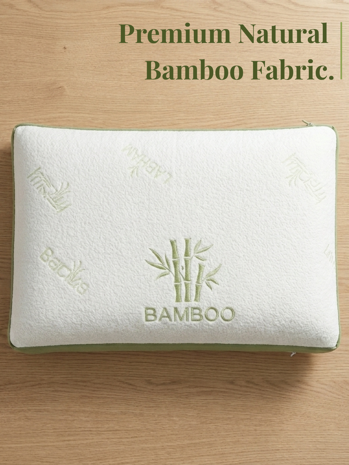 Memory Foam Bamboo Pillow for Comfort Neck, Head and Shoulder