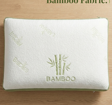 Memory Foam Bamboo Pillow for Comfort Neck, Head and Shoulder