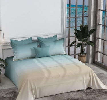 300TC Luxury Silk King Bedsheet Set - Shades