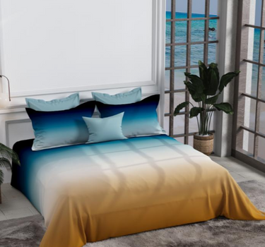 300TC Luxury Silk King Bedsheet Set - Shades