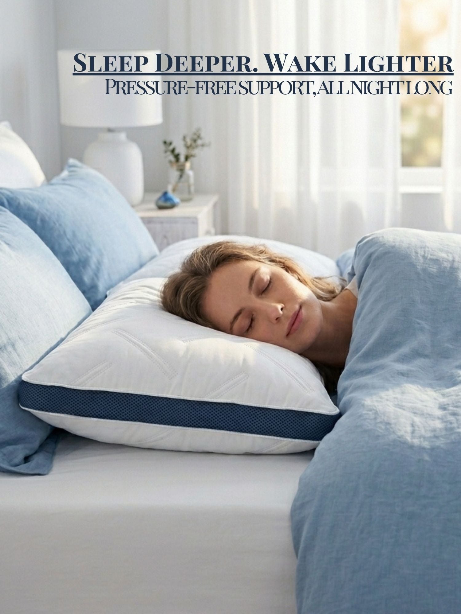 Nordic Pillow – Down-Proof Hypoallergenic Pillow with 1.5D Microfibre Fill | 46x71cm — view 3