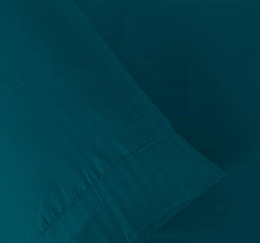 Simple Living - 210TC Satin Stripe Bedsheet Set(Teal)