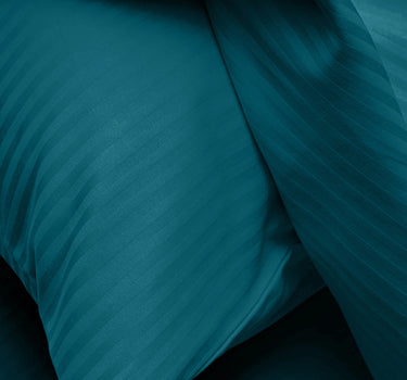 Simple Living - 210TC Satin Stripe Bedsheet Set(Teal)