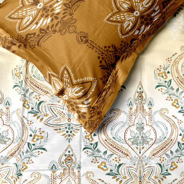 Celebrating India - 200TC Pure Cotton King Size Bedsheet (ETH04)