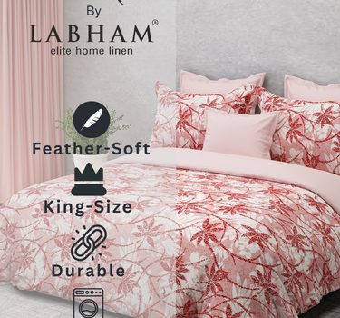 Feather Weave King Bedsheet Set – Super Soft, 140 GSM