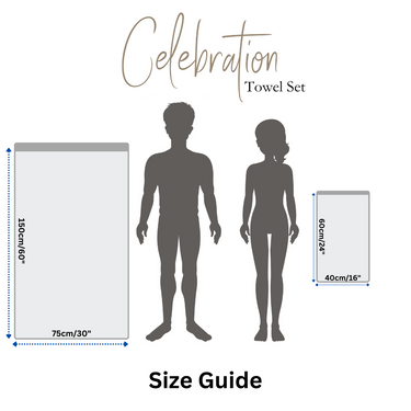 Celebration - 4Pc Pure Cotton Bath Towel Set (Grey)
